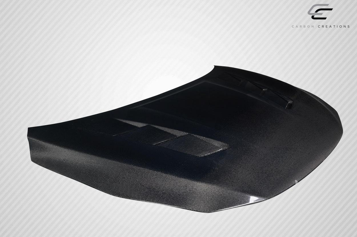 2017-2019 Nissan Sentra Carbon Creations JS Carbon Fiber Hood - Image 4