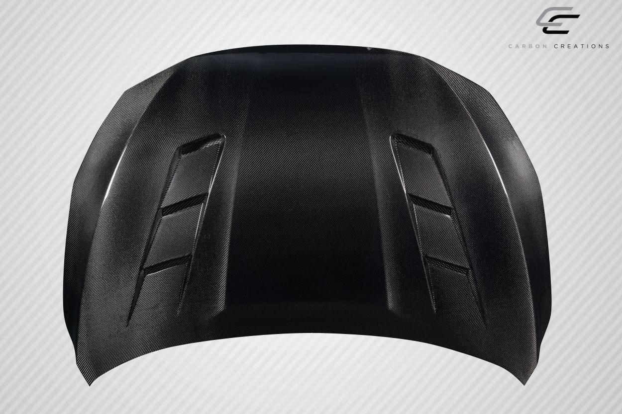 2017-2019 Nissan Sentra Carbon Creations JS Carbon Fiber Hood - Image 5