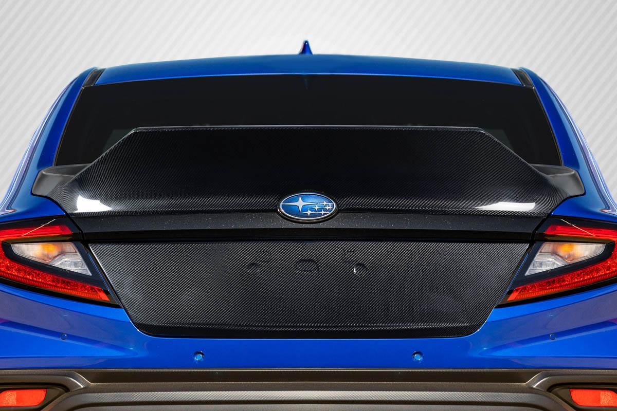 2022-2024 Subaru WRX Carbon Creations Duckbill Carbon Fiber Trunk - Image 1
