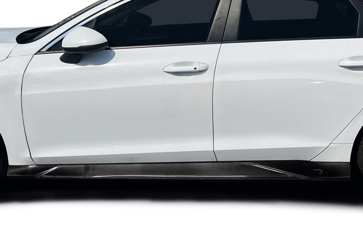 2021-2024 Kia K5 Carbon Creations Forge Works Carbon Fiber Side Skirts - Image 1