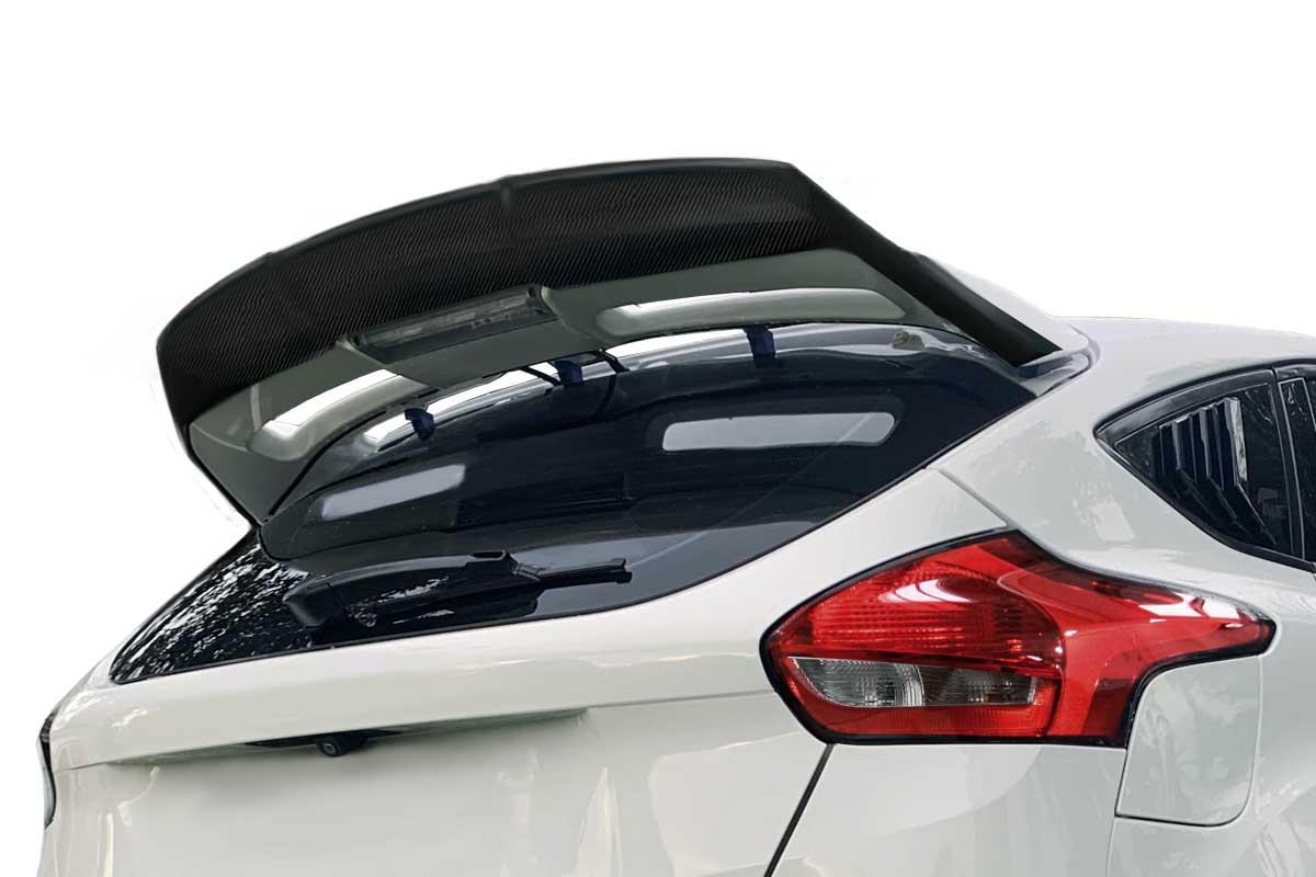 2015-2018 Ford Focus Carbon Creations Walla Carbon Fiber Rear Wing - Image 1
