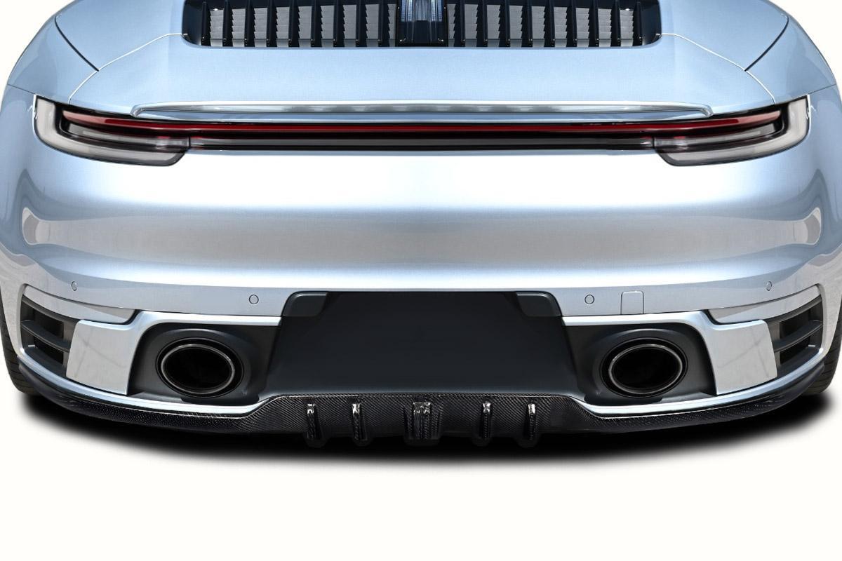 2020-2024 Porsche 911 Carbon Creations Taveran Carbon Fiber Rear Lip - Image 1