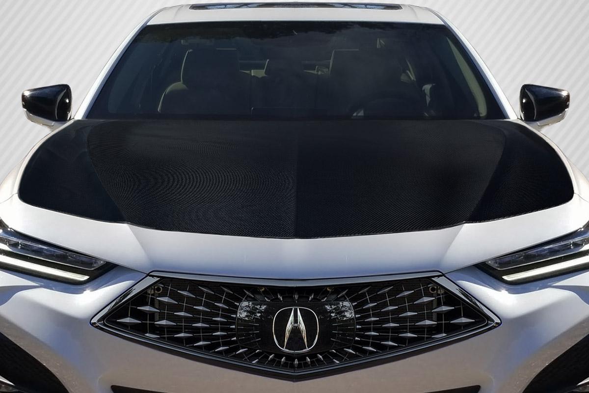 2021-2025 Acura TLX Carbon Creations OEM Look Carbon Fiber Hood - Image 1