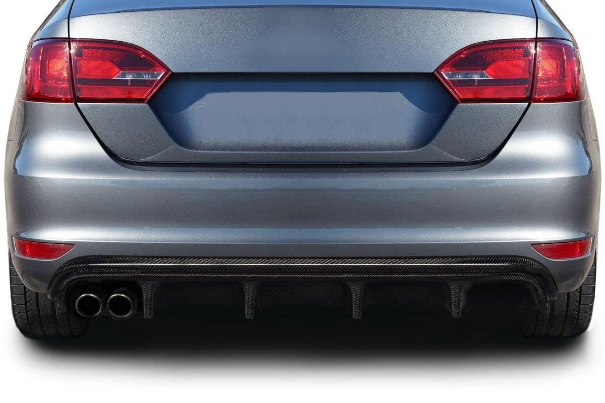 2011-2014 Volkswagen Jetta Carbon Creations Circuit Carbon Fiber Rear Lip - Image 1