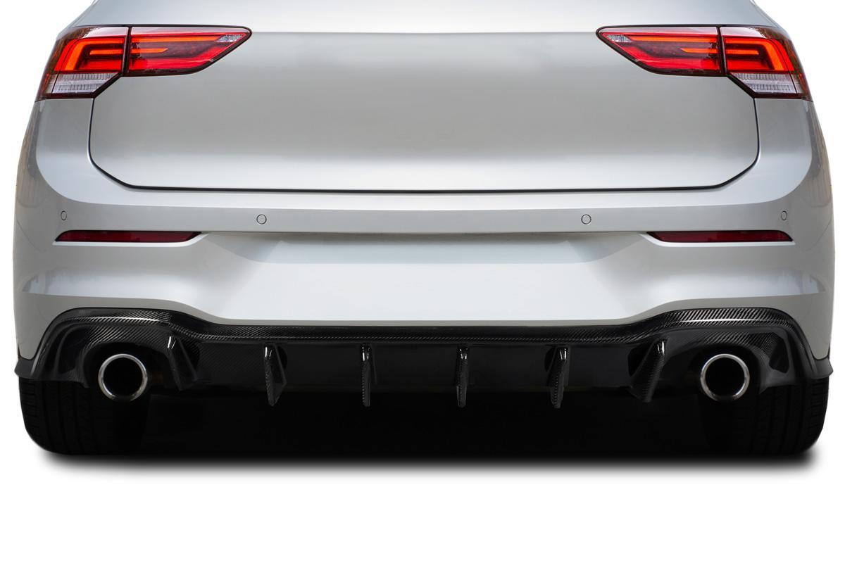 2022-2024 Volkswagen Golf Carbon Creations Zamba Carbon Fiber Rear Lip - Image 1