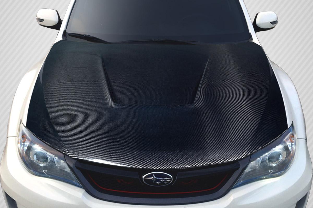 2008-2011 Subaru WRX Carbon Creations Vortex Carbon Fiber Hood - Image 1