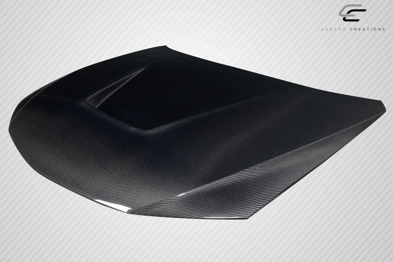2008-2011 Subaru WRX Carbon Creations Vortex Carbon Fiber Hood - Image 3