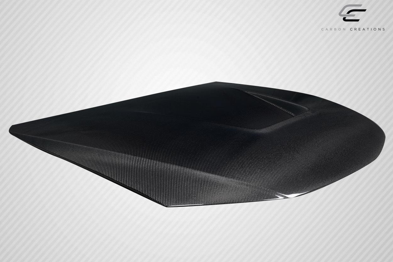 2008-2011 Subaru WRX Carbon Creations Vortex Carbon Fiber Hood - Image 4