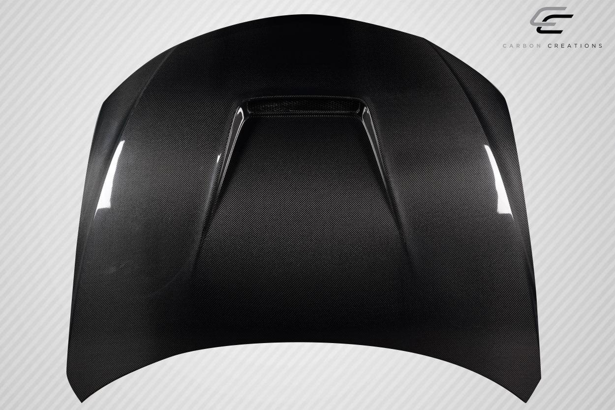 2008-2011 Subaru WRX Carbon Creations Vortex Carbon Fiber Hood - Image 5