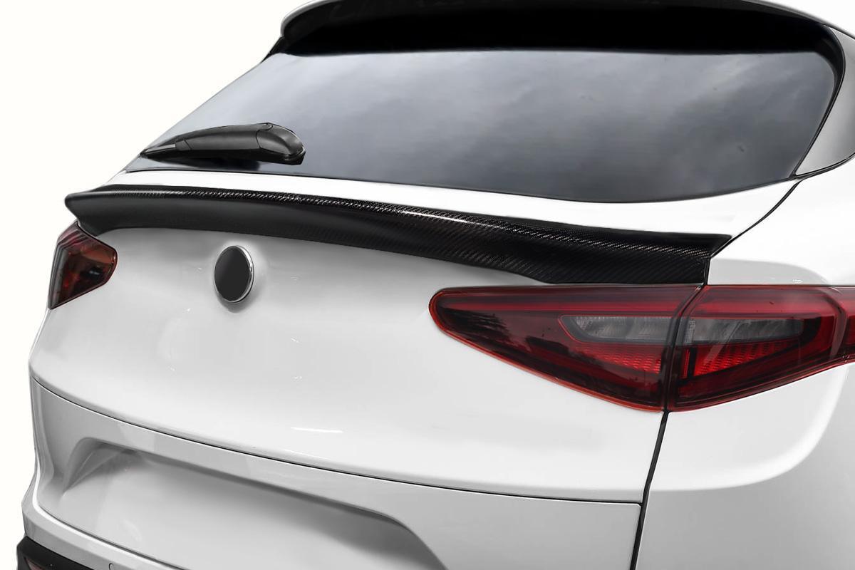 2018-2023 Alfa Romeo Stelvio Carbon Creations Signal Carbon Fiber Rear Wing - Image 1