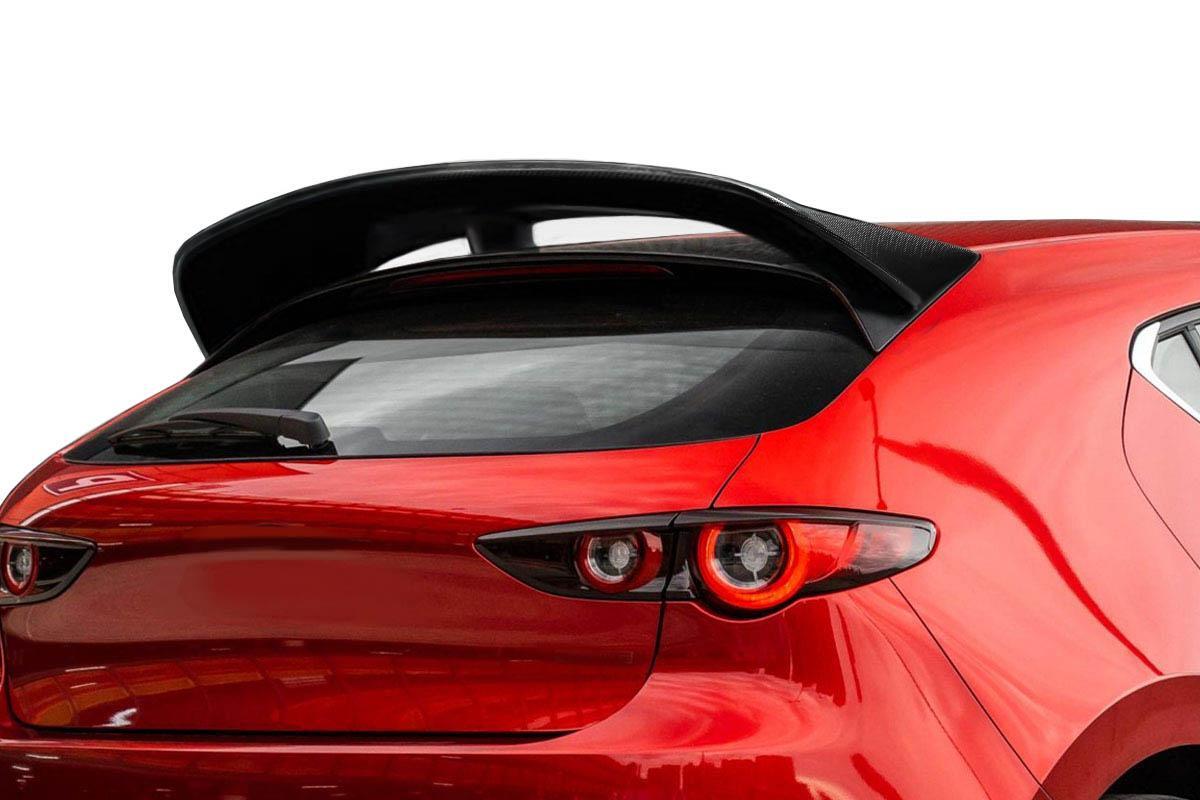 2019-2025 Mazda 3 Carbon Creations Elements Carbon Fiber Rear Wing - Image 1