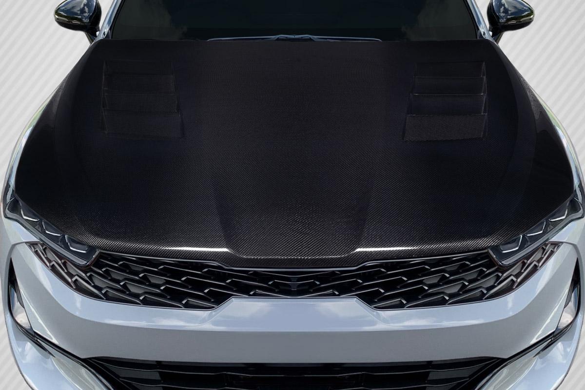2021-2025 Kia K5 Carbon Creations Vision Carbon Fiber Hood - Image 1