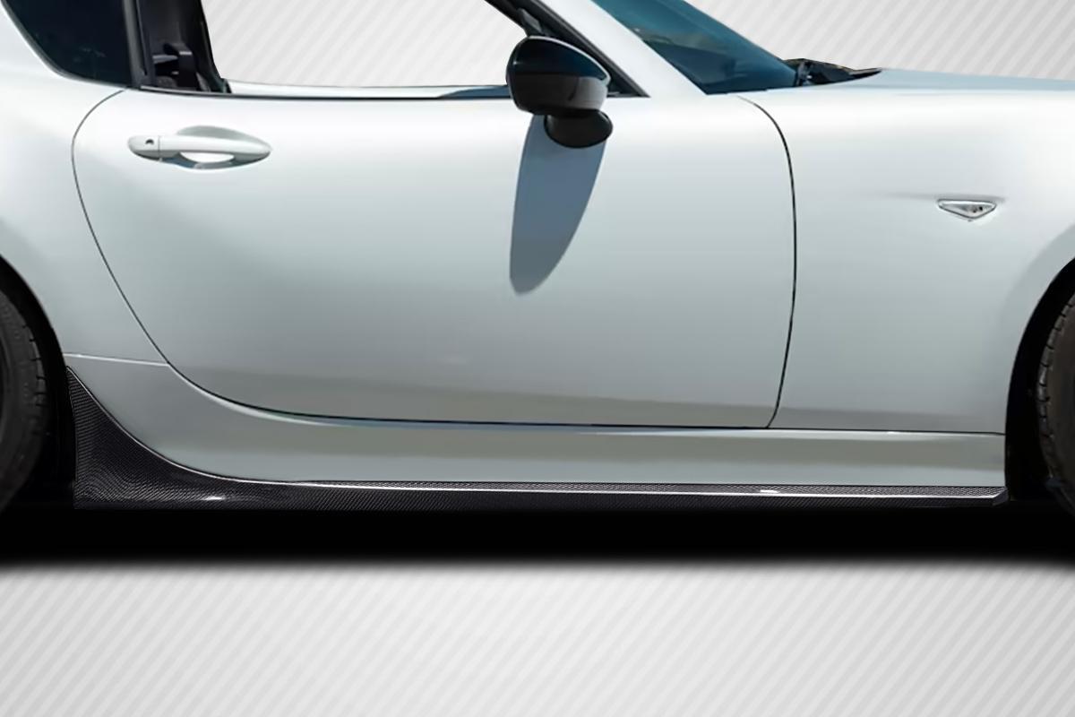2016-2023 Mazda Miata Carbon Creations Levan Carbon Fiber Side Skirts - Image 1