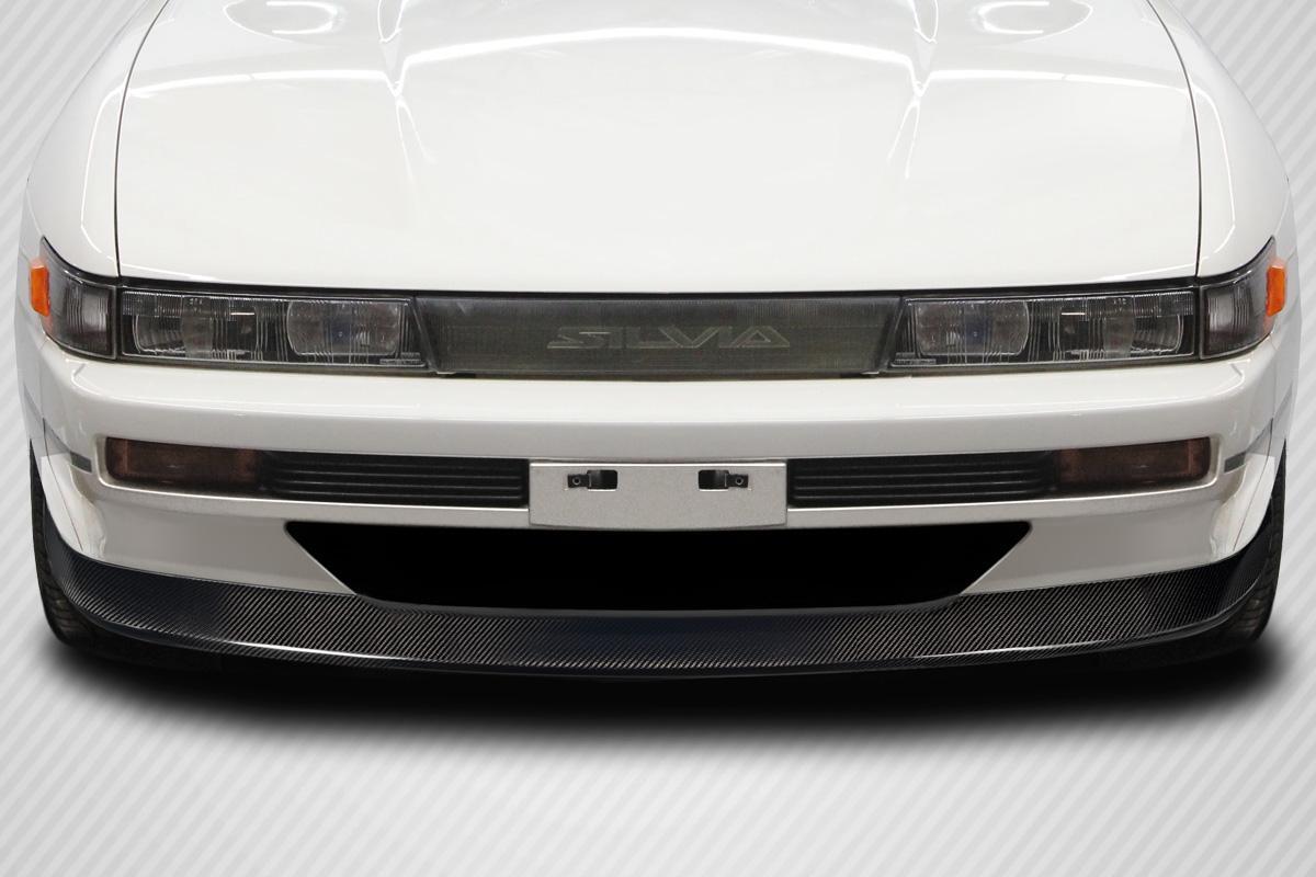 1989-1994 Nissan S13 Silvia Carbon Creations OEM Look Carbon Fiber Front Lip - Image 1