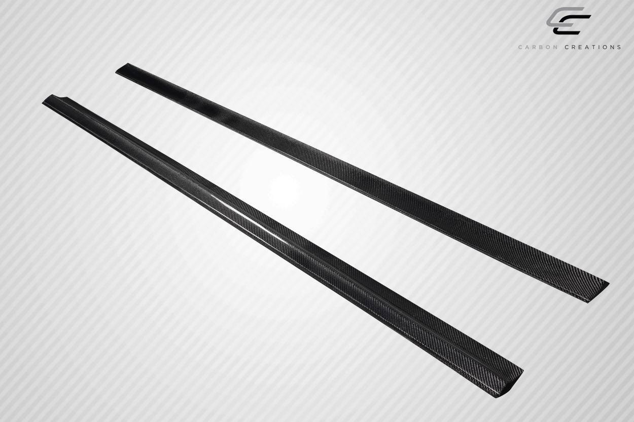 2008-2014 Mercedes C Class Carbon Creations Radian Carbon Fiber Side Skirts - Image 3