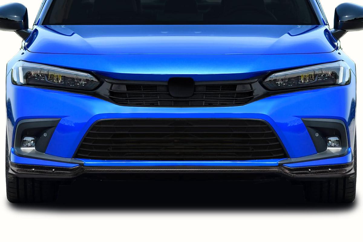 2022-2025 Honda Civic Carbon Creations Merella Carbon Fiber Front Lip - Image 1