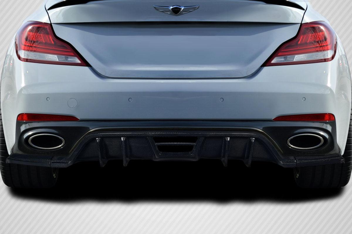 2019-2023 Genesis G70 Carbon Creations Meller Carbon Fiber Rear Lip - Image 1