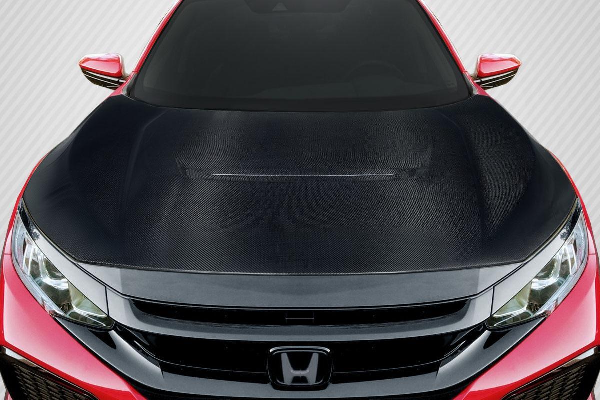 2016-2021 Honda Civic Carbon Creations Type R Look Carbon Fiber Hood - Image 1