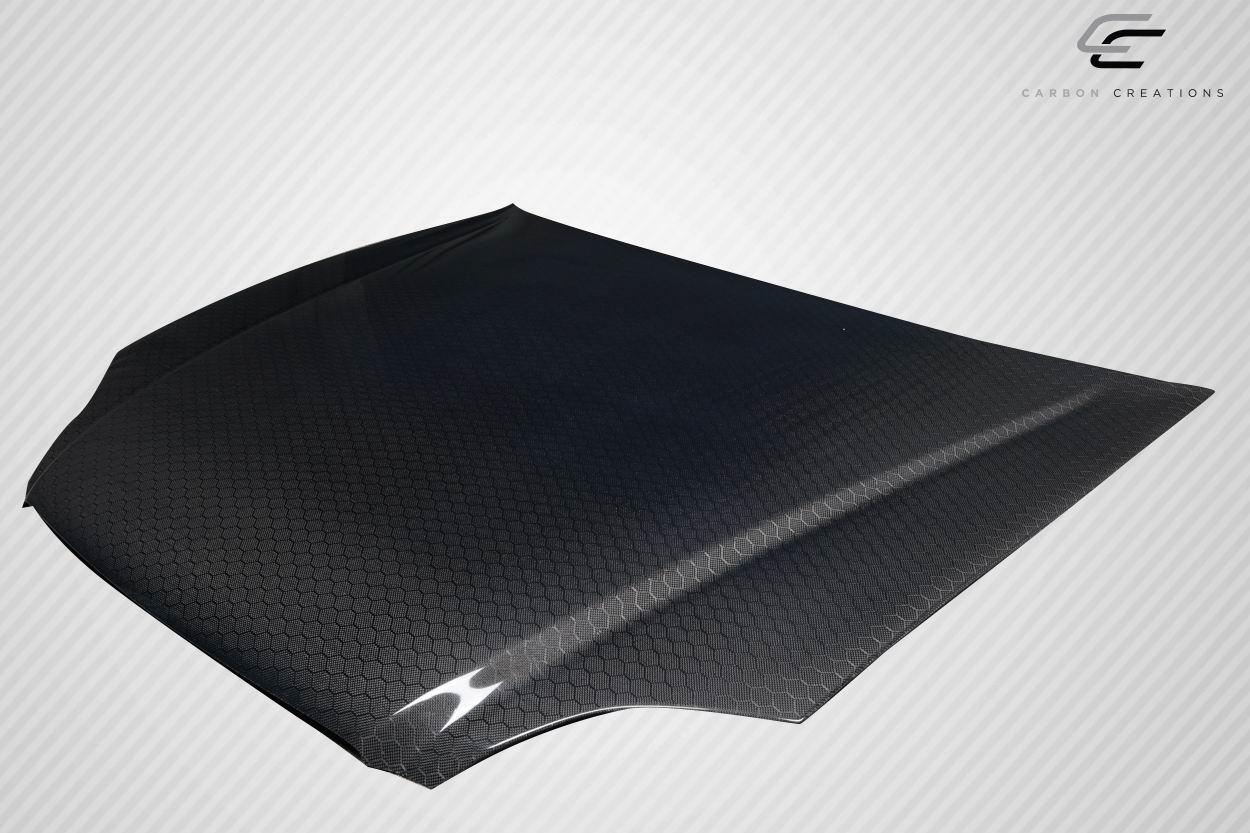 1999-2000 Honda Civic Carbon Creations OEM Look Carbon Fiber Hood - Image 3