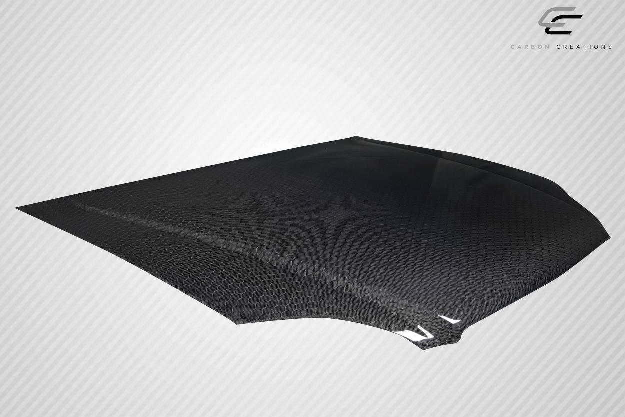 1999-2000 Honda Civic Carbon Creations OEM Look Carbon Fiber Hood - Image 4