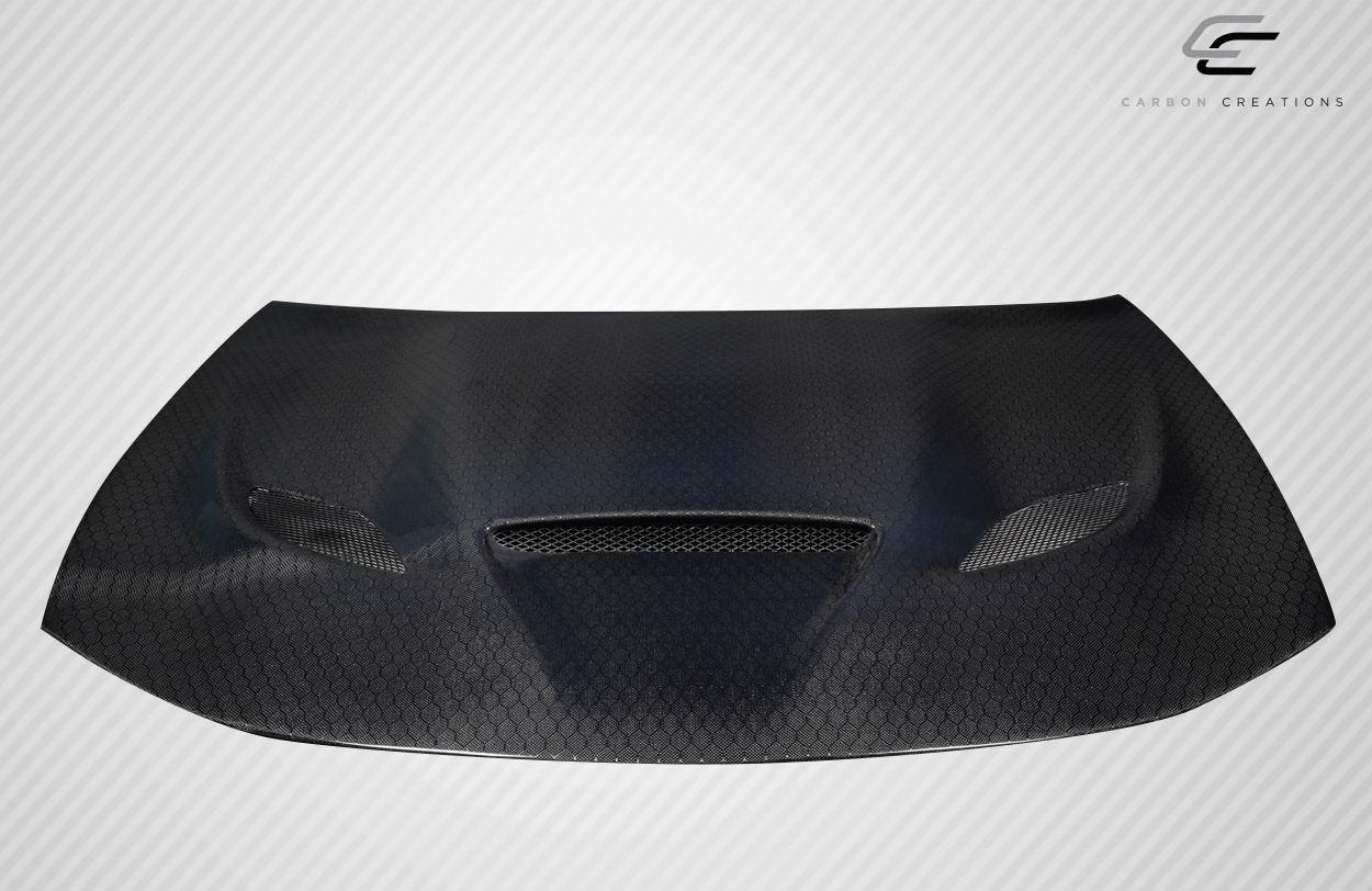 2015-2023 Dodge Charger Carbon Creations Hellcat Carbon Fiber Hood - Image 2