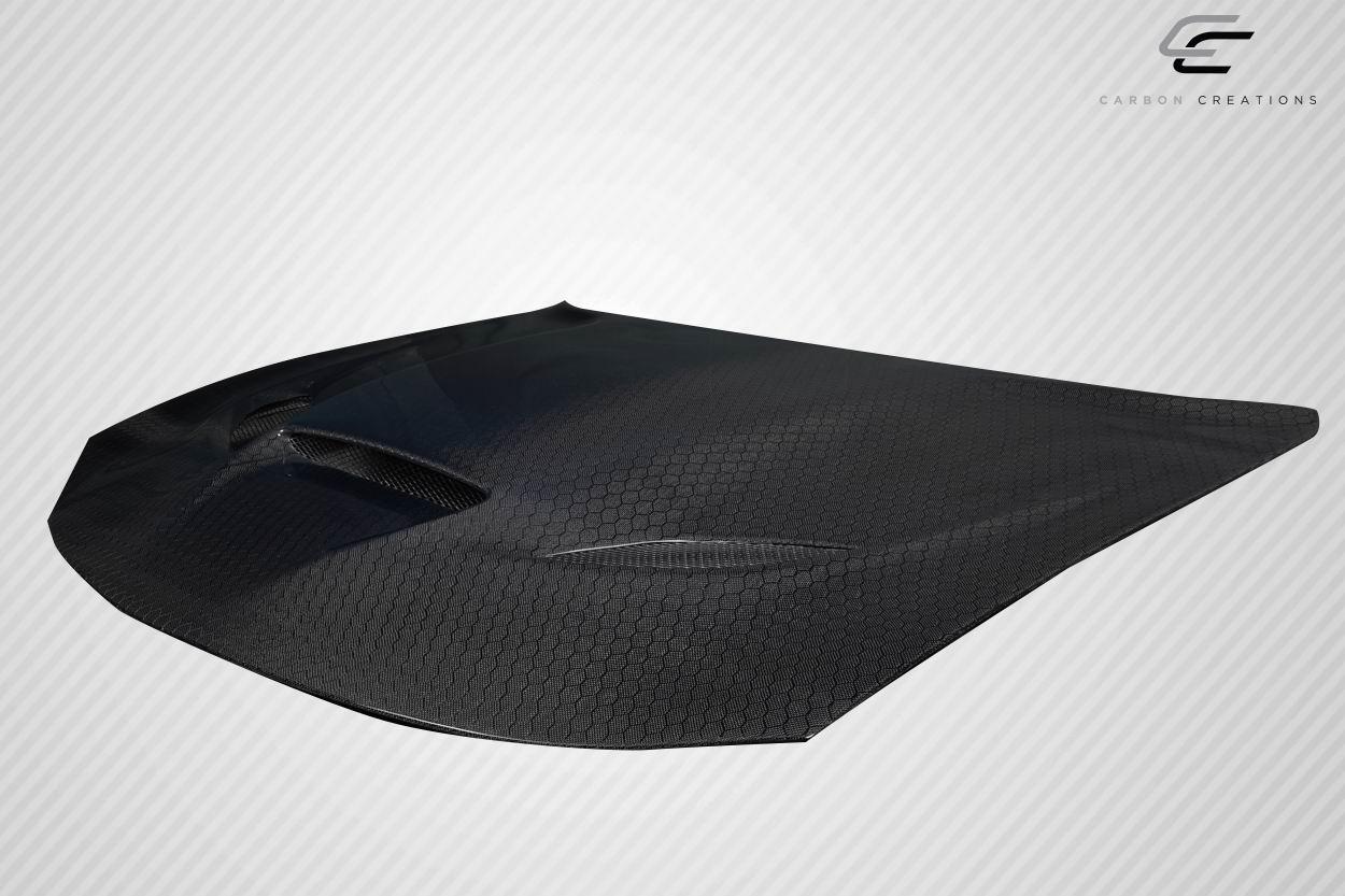 2015-2023 Dodge Charger Carbon Creations Hellcat Carbon Fiber Hood - Image 3