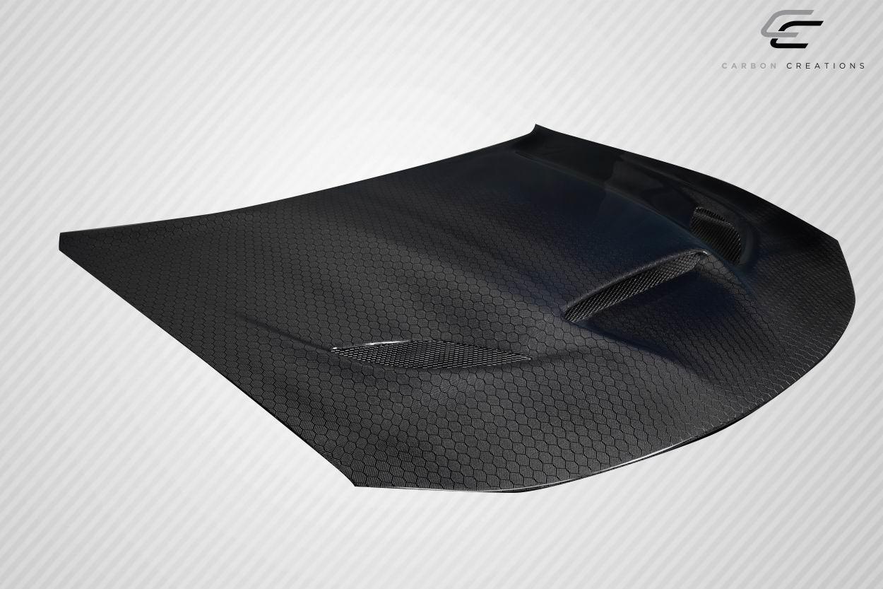 2015-2023 Dodge Charger Carbon Creations Hellcat Carbon Fiber Hood - Image 4