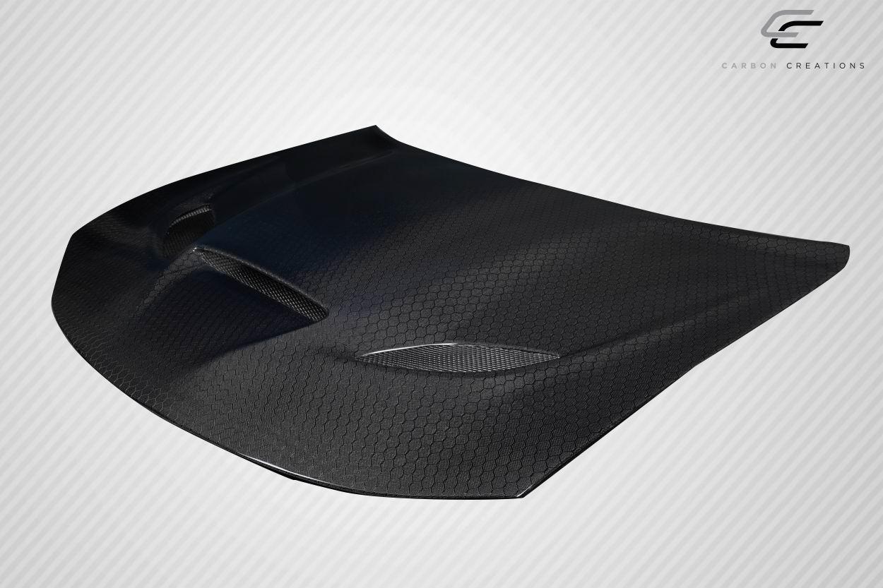 2015-2023 Dodge Charger Carbon Creations Hellcat Carbon Fiber Hood - Image 5