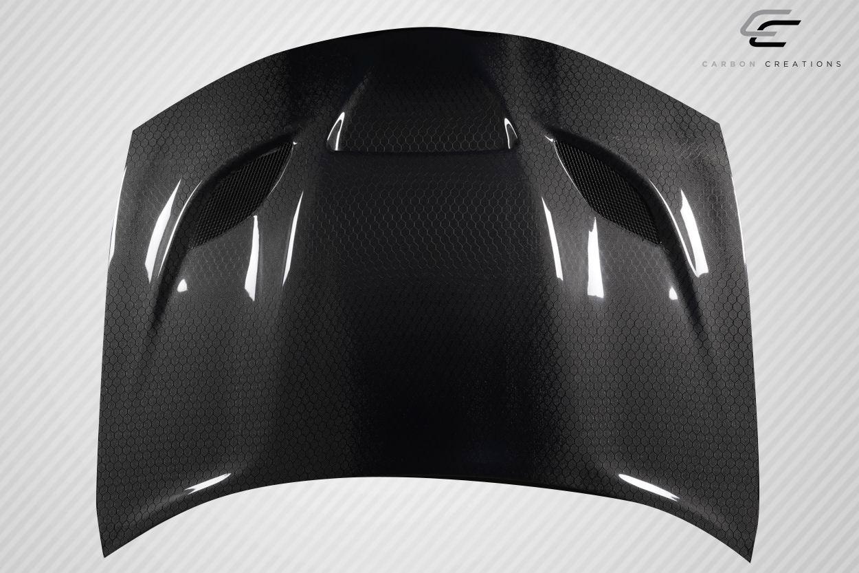 2015-2023 Dodge Charger Carbon Creations Hellcat Carbon Fiber Hood - Image 6