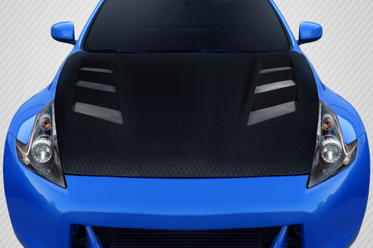 2009-2020 Nissan 370Z Carbon Creations AM-S Carbon Fiber Hood - Image 1