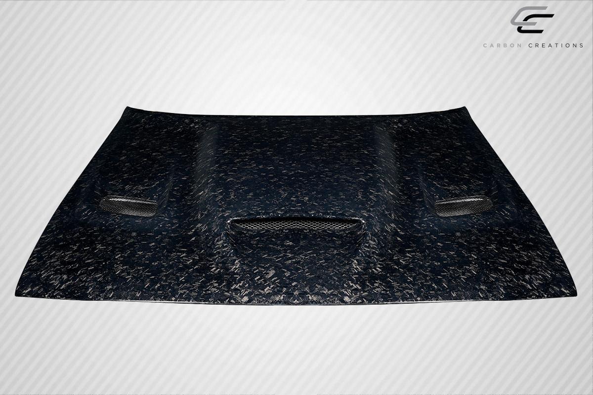 2008-2023 Dodge Challenger Carbon Creations Hellcat Carbon Fiber Hood - Image 2