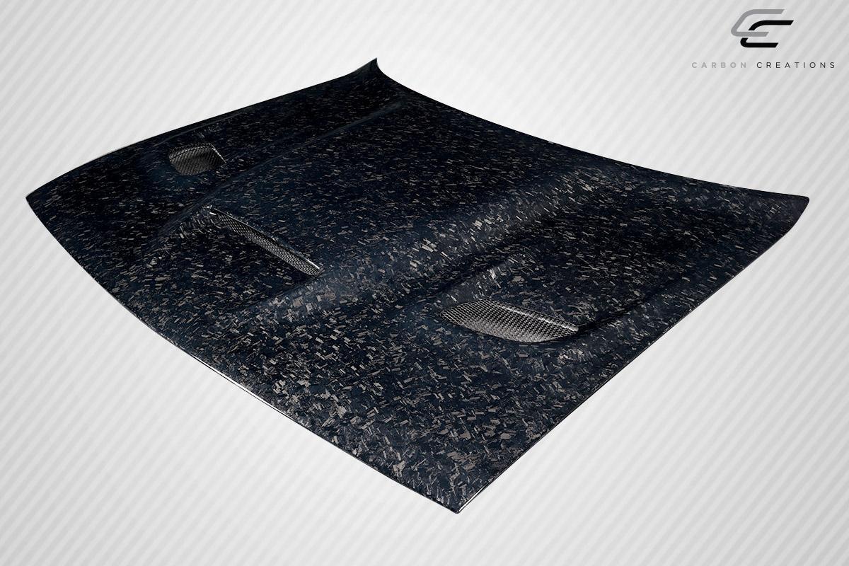 2008-2023 Dodge Challenger Carbon Creations Hellcat Carbon Fiber Hood - Image 3