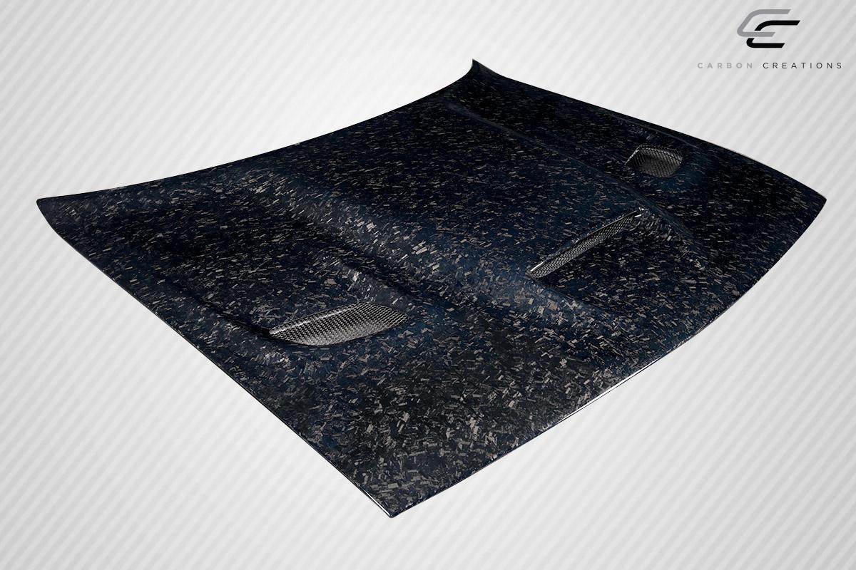 2008-2023 Dodge Challenger Carbon Creations Hellcat Carbon Fiber Hood - Image 4