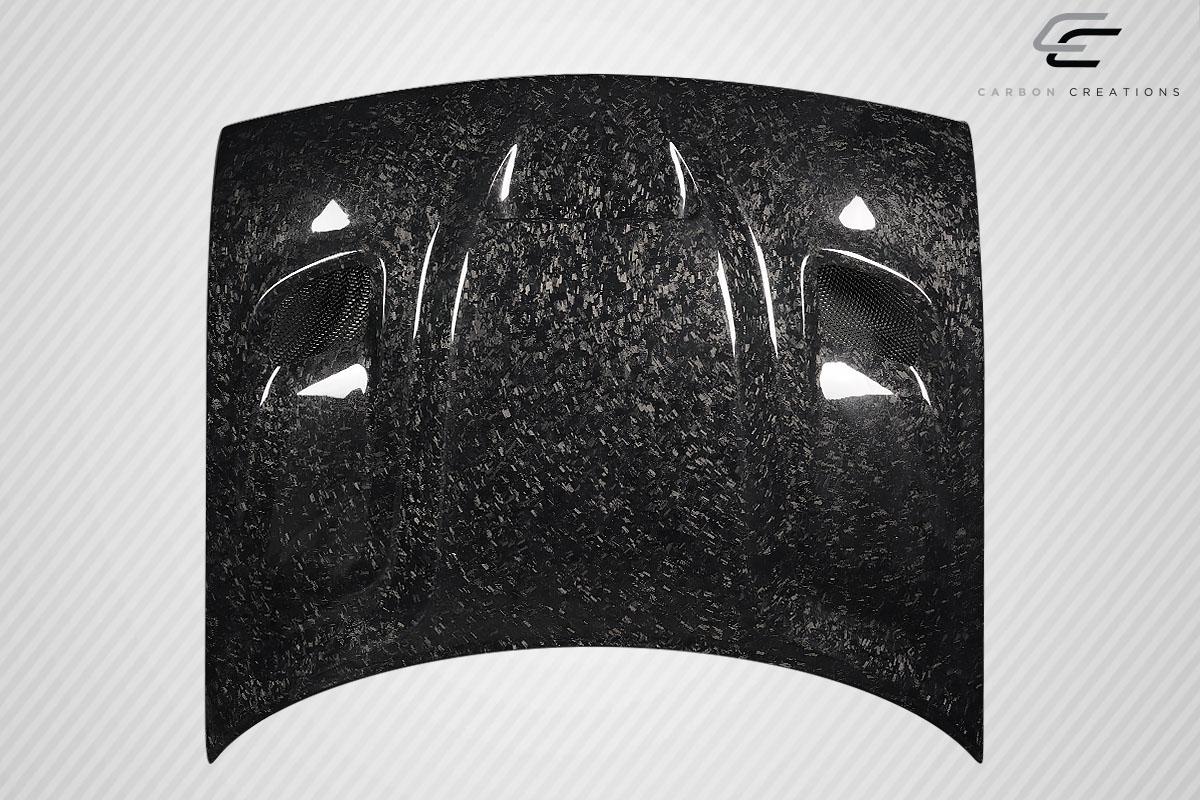 2008-2023 Dodge Challenger Carbon Creations Hellcat Carbon Fiber Hood - Image 5