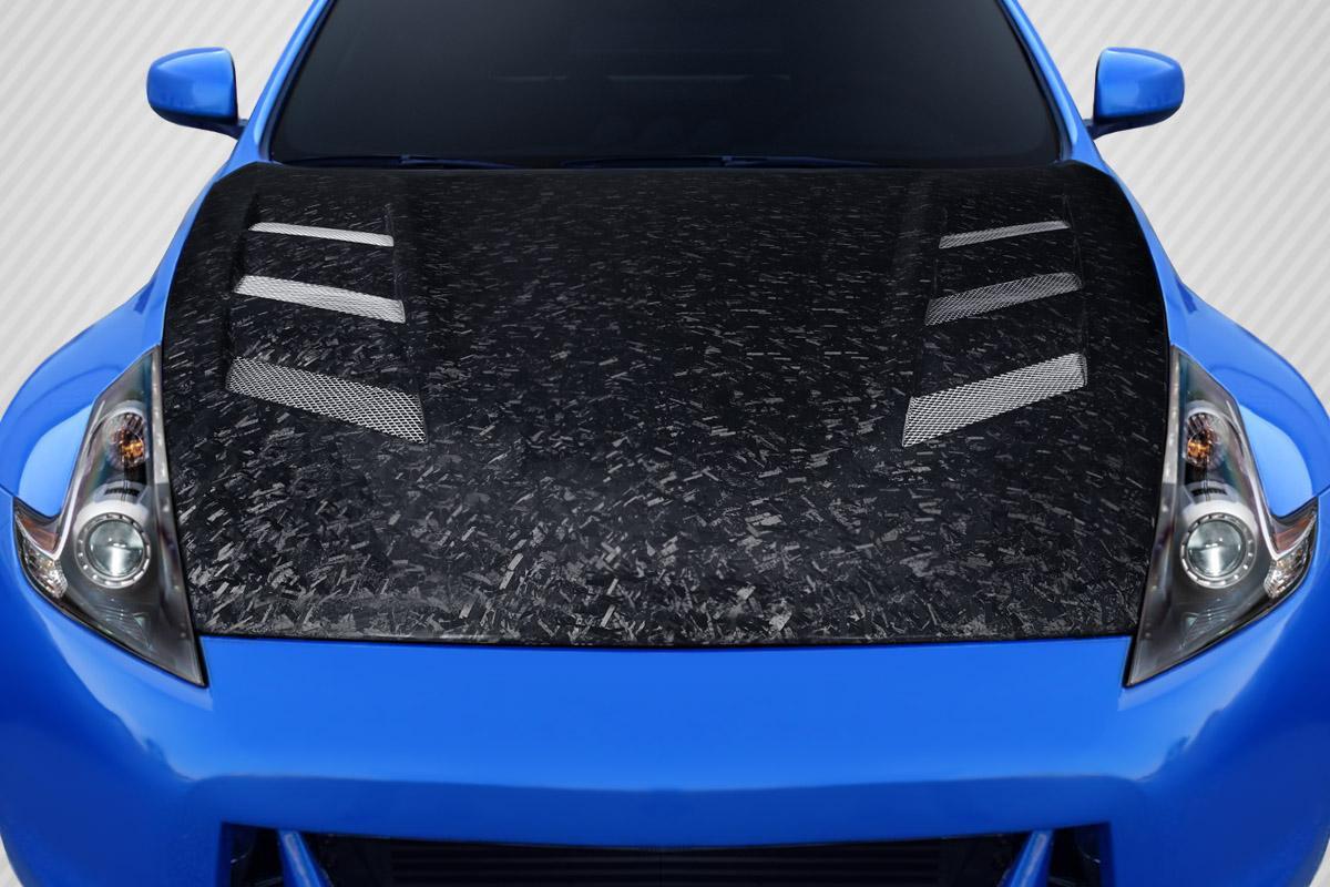 2009-2020 Nissan 370Z Carbon Creations AM-S Carbon Fiber Hood - Image 1