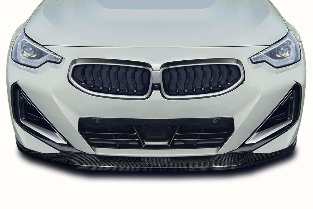 2022-2024 BMW 2 Series Carbon Creations Unplugged Carbon Fiber Front Lip - Image 1