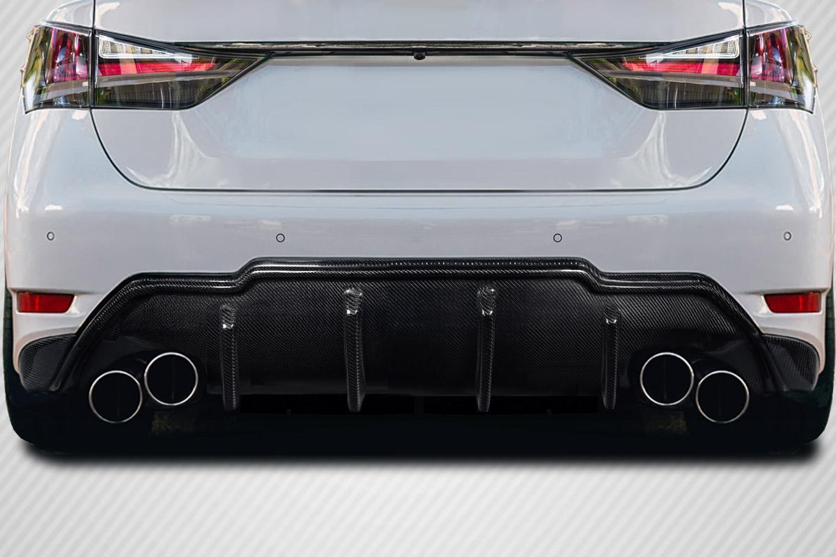2016-2020 Lexus GS Carbon Creations Tarvo Carbon Fiber Rear Lip - Image 1