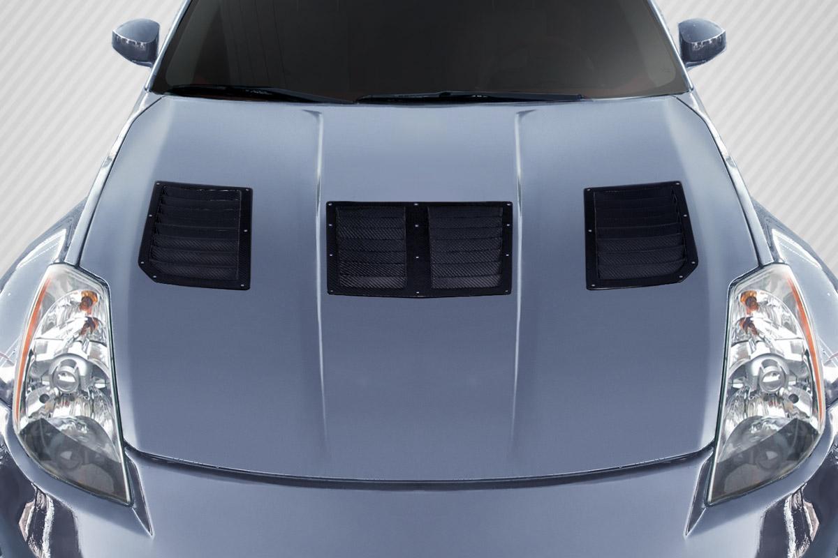 2003-2006 Nissan 350Z Carbon Creations GT1 Carbon Fiber Scoop - Image 1