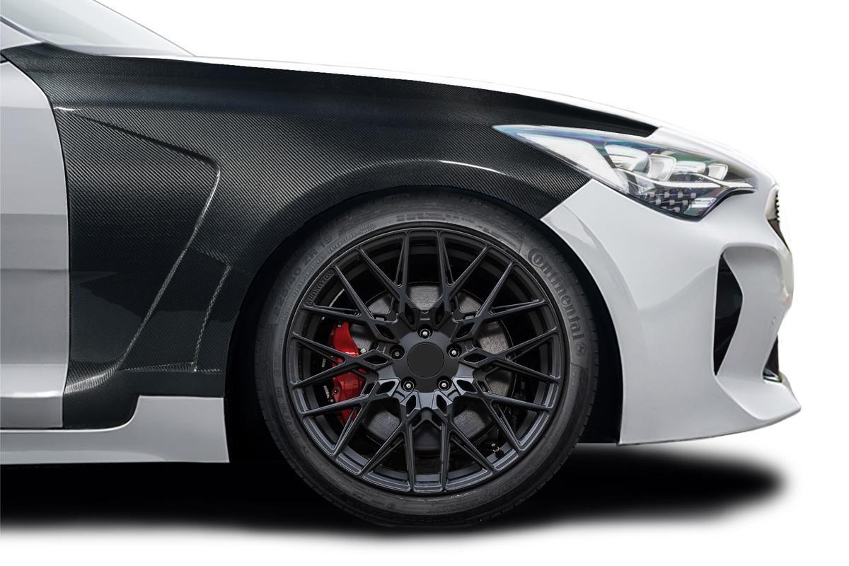 2018-2023 Kia Stinger Carbon Creations Aegis Carbon Fiber Fender - Image 1