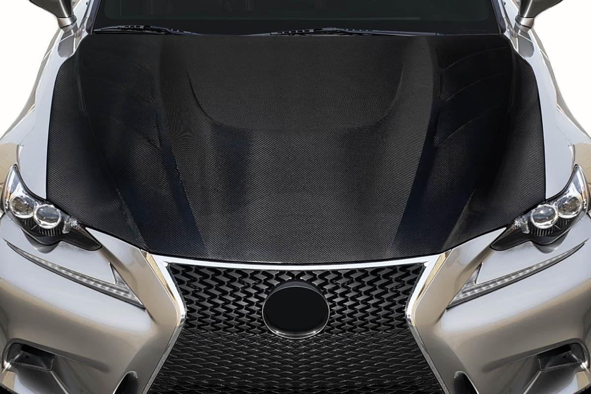2014-2020 Lexus IS Carbon Creations Akiyama Carbon Fiber Hood - Image 1