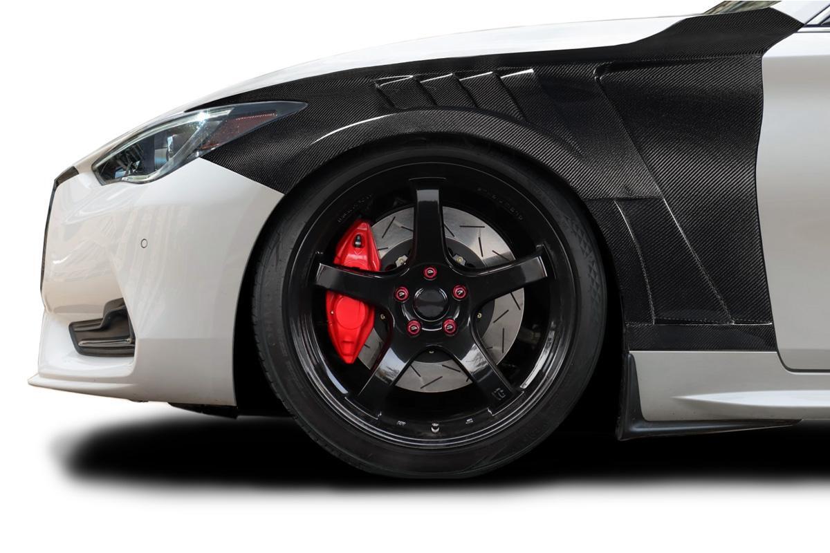 2017-2022 Infiniti Q60 Carbon Creations Koya Carbon Fiber Fender - Image 1