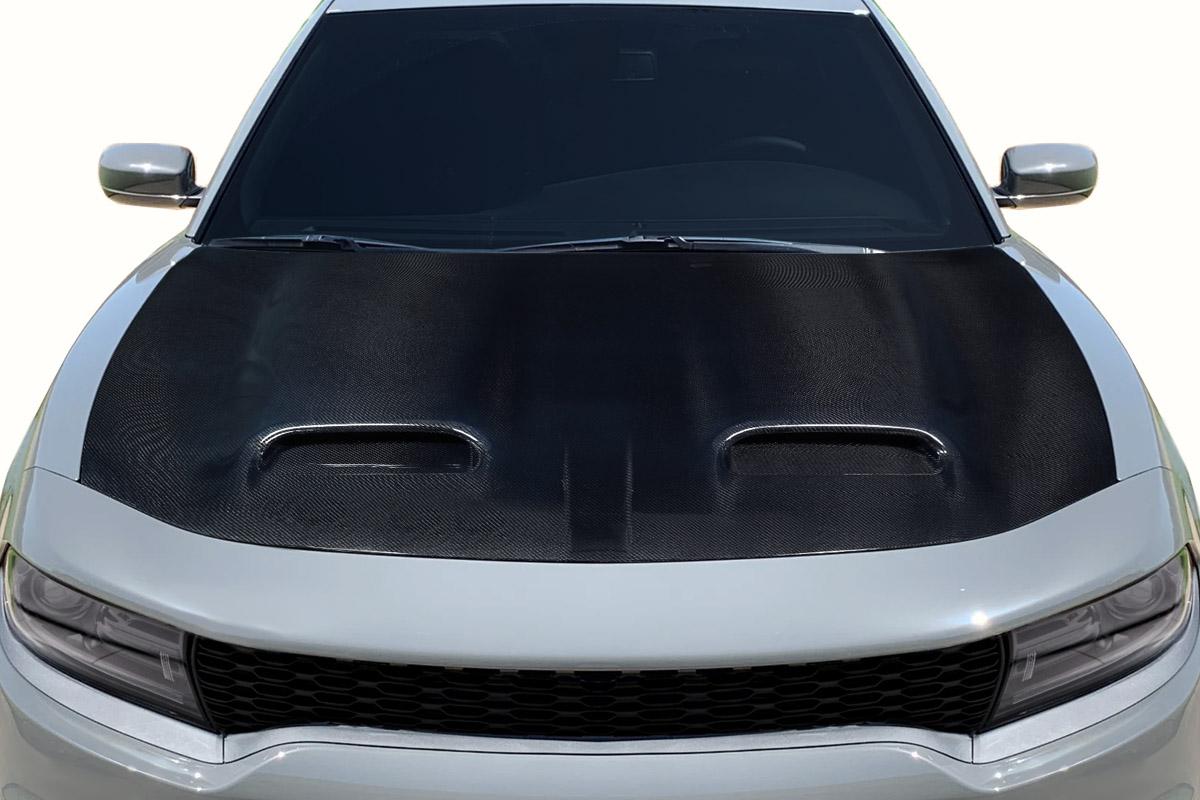2015-2023 Dodge Charger Carbon Creations Redeye V2 Carbon Fiber Hood - Image 1