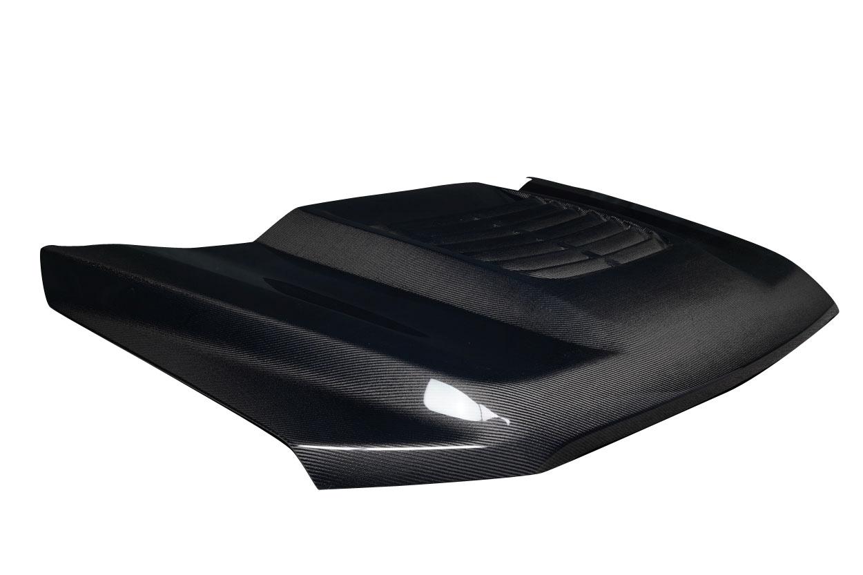 2021-2025 Ford F150 Carbon Creations Adventure Carbon Fiber Hood - Image 4