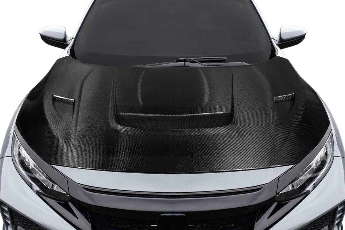 2017-2021 Honda Civic Type R Carbon Creations Volt Carbon Fiber Hood - Image 1