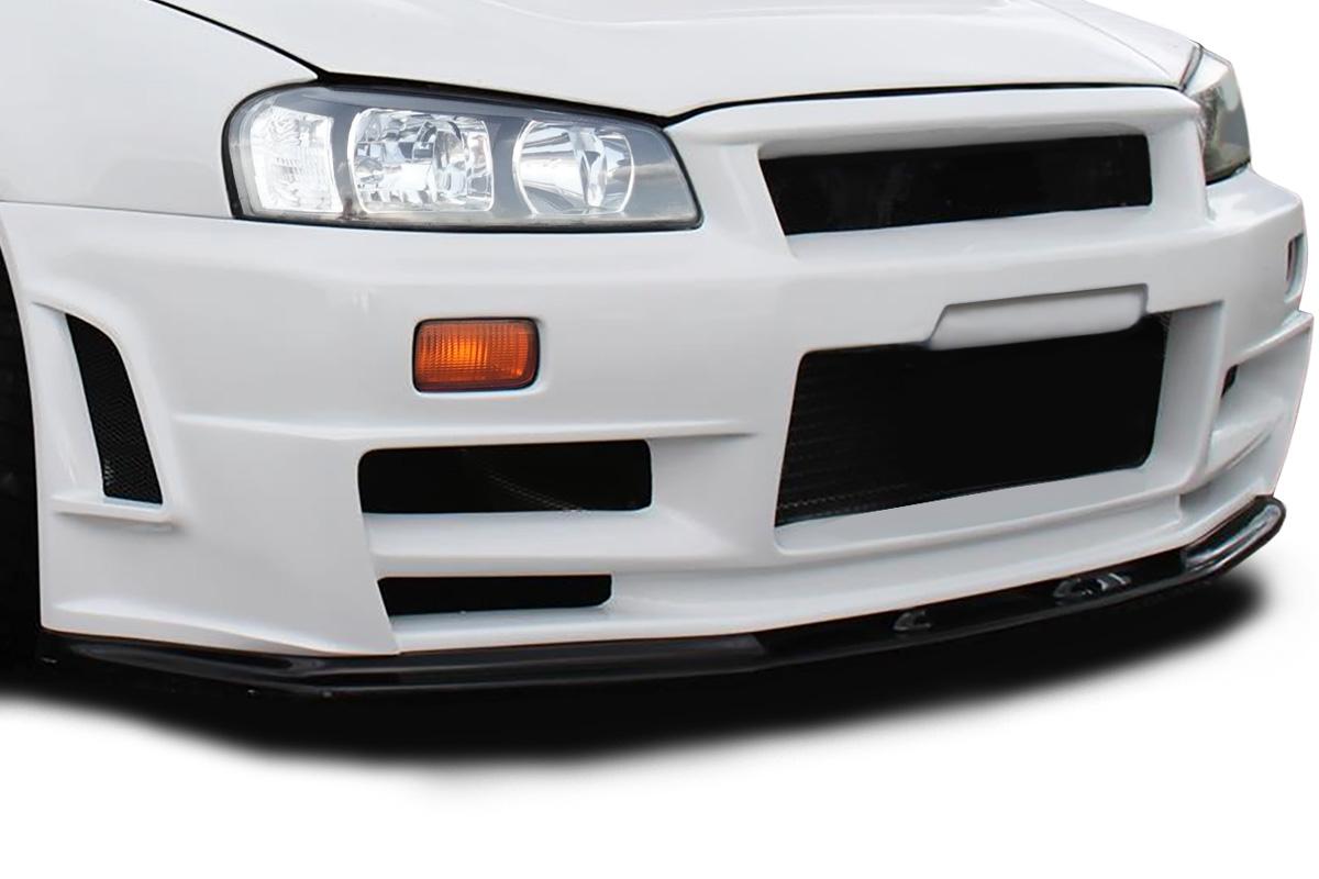 1999-2002 Nissan Skyline Duraflex OEM Look Front Lip - Image 2