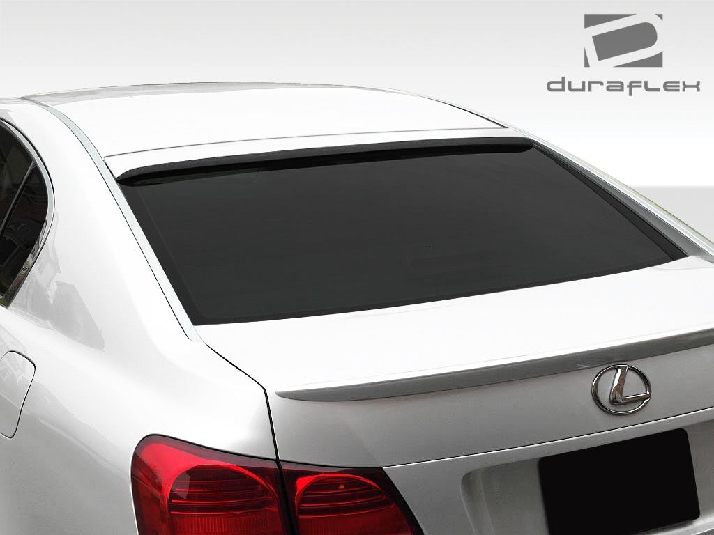 2007 Lexus GS  Fiberglass+ Wing Spoiler Body Kit - 2006-2011 Lexus GS Series GS300 GS350 GS430 GS450 GS460 Duraflex Series VIP Roof Wing Spoiler - 1 Piece