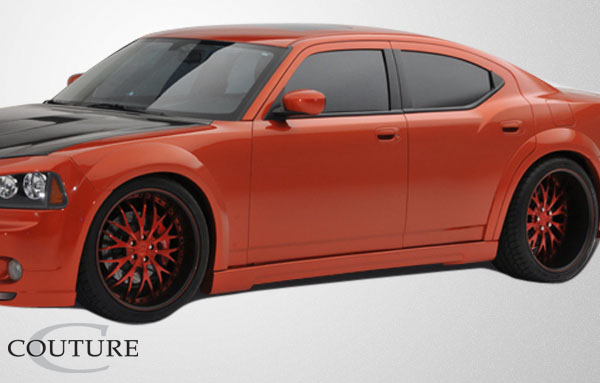 2010 Dodge Charger  Kit Body Kit - 2006-2010 Dodge Charger Couture Luxe Wide Body Kit - 10 Piece - Includes Couture Luxe Wide Body Front Bumper Cover (104812) Couture Luxe Wide Body Rear Bumper Cover (104814) Couture Luxe Wide Body Side Skirts Rocker Panels (104813) Couture Luxe Wide Body