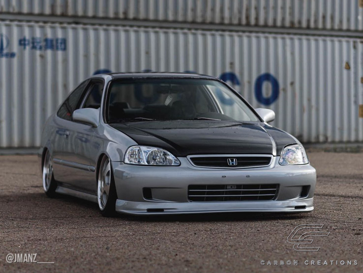 2000 honda civic carbon fiber hood discount