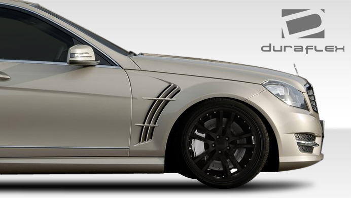 108248 08-14 Mercedes C Class W-1 Duraflex Body Kit Fenders!! 