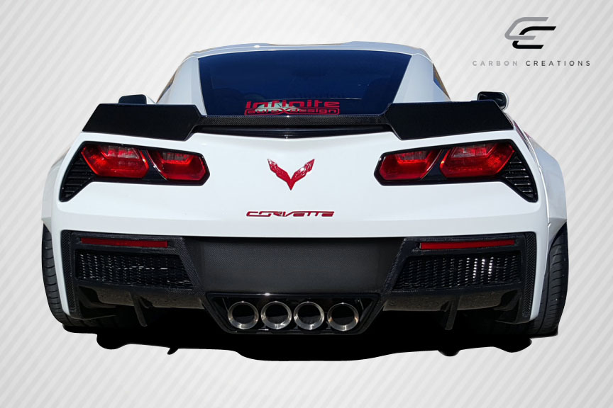 For 2014-2017 Corvette C7 Carbon Creations DriTech Gran Veloce Rear Diffuse...